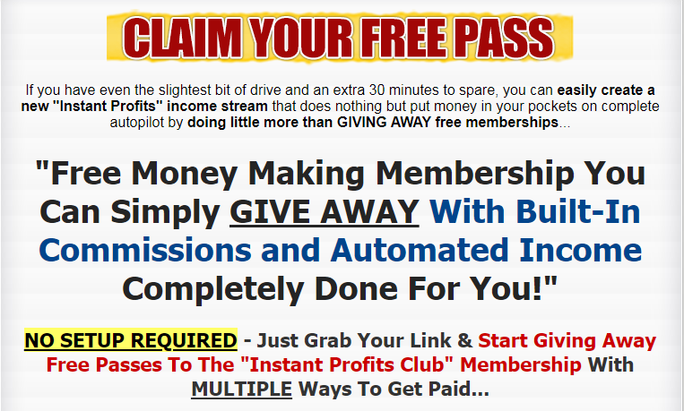 Instant Profits Club Income Booster - Making You Money Club