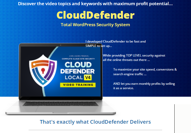 Cloud Defender V4 Developer Edition Software by Matt Garrett