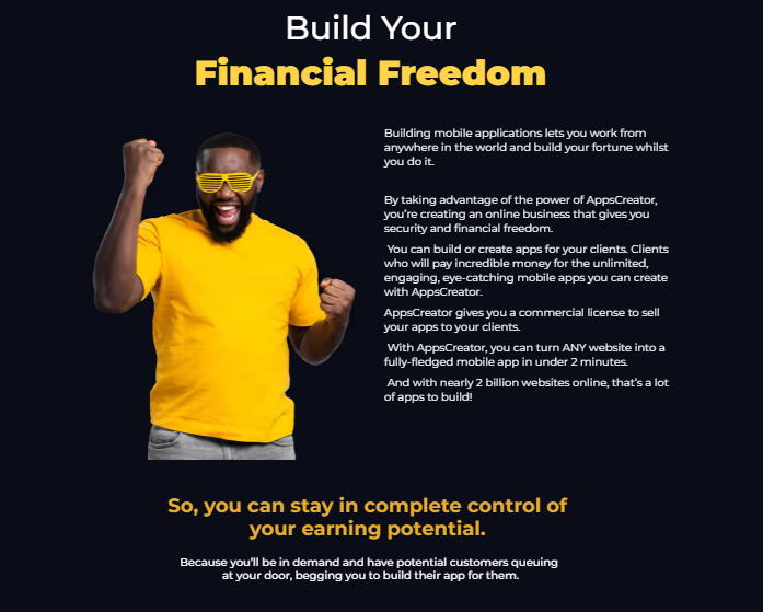 AppsCreator Software OTO Review By Venkatesh Kumar - AppsCreator World’s Best Profitable Mobile App Builder That Turns Your Website Into A Stunning Mobile App In 1 Click 5 AppsCreator Software OTO Review By Venkatesh Kumar