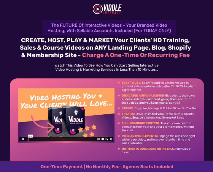 Viddle Interact Review OTO UPSELL and Free Bonus
