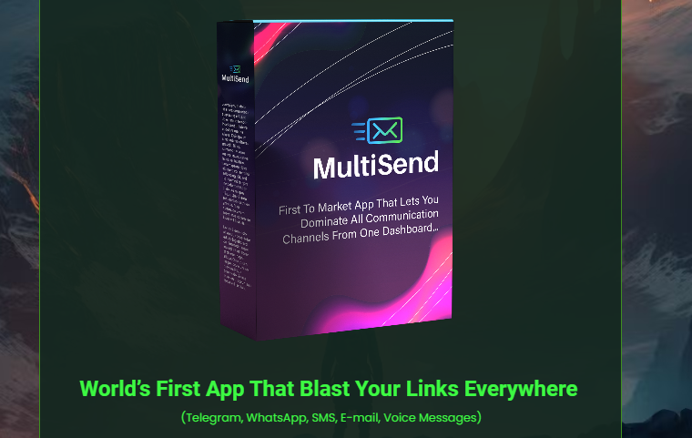MultiSend AI Review and OTO: The Ultimate 5-in-1 A.I App for Next Level Email marketing, SMS, Voice message, WhatsApp, and Telegram Blast 1 MultiSend AI Review and OTO Upgrade